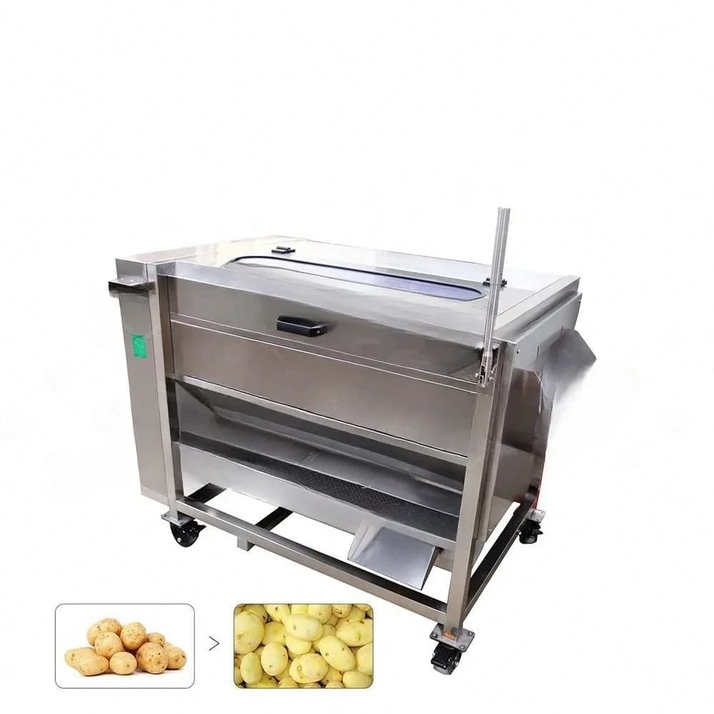 Jujube Brush Washing Machine Fruit And Vegetable Brush Cleaning And Peeling Machine