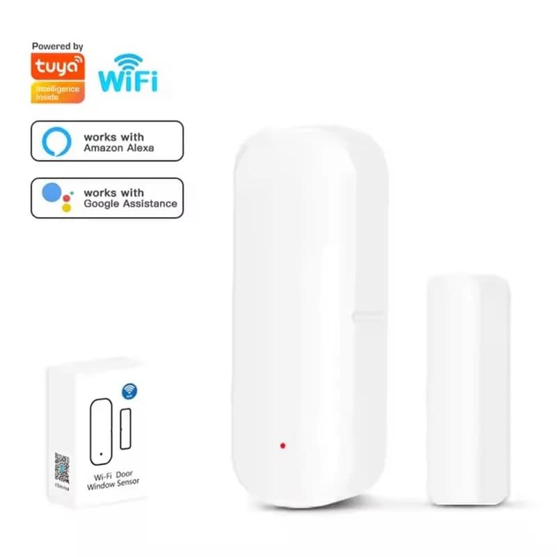 2025 Tuya Wifi Contatto di sicurezza wireless Rilevatore sensore per porte e finestre intelligente compatibile con Alexa Google Home