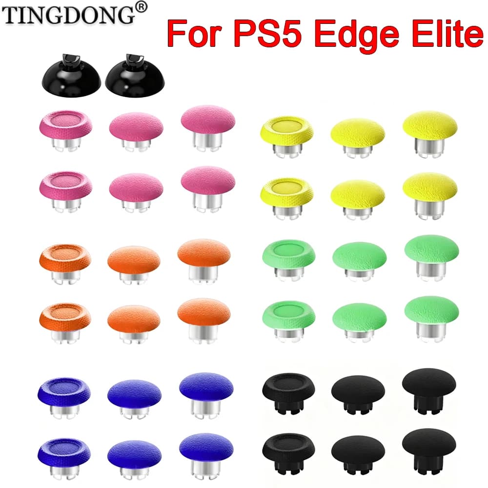 Cappucci per Thumbstick 8 in 1 per Controller PS5 Edge Elite, Cappucci a Forma di Fungo per Joystick PS5 Edge Elite, Accessori