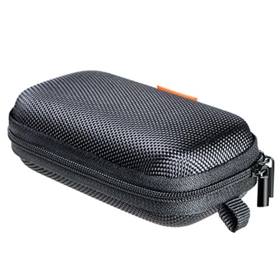 Small Hard EVA Case - Portable Protection Earbud Case Zipper Pouch for Headset, Earphone, Flash Drive, Charging Cable, Key - Me