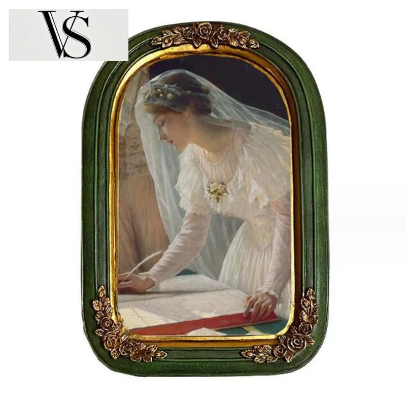 Frame Ornaments Bedroom Desktop Wall Picture Hanging Frame Home Decor Style European Resin Wedding Photo