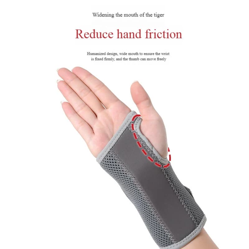 Supporto da Polso Regolabile con Fissaggio del Palmo, Protezione Sportiva per la Prevenzione degli Infortuni