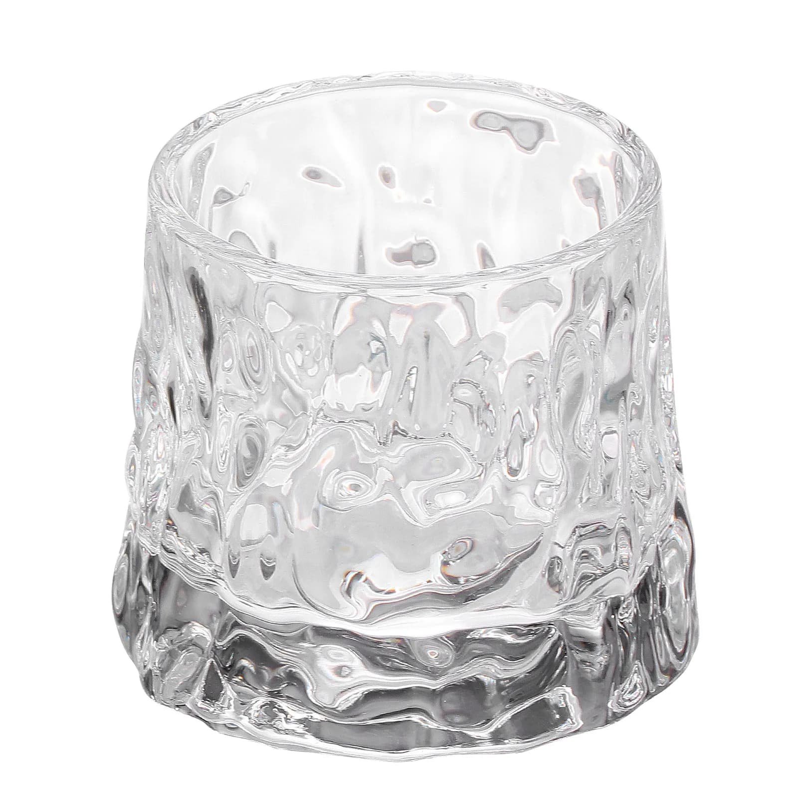 1Pcs Hammered Wine Glass Cup Premium Thick Base Whiskey Tasting Cup Stable Non Slip Water Mug for Bar Home Wine Beer