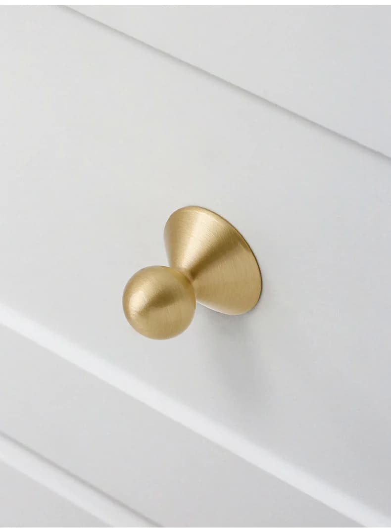Maniglia per cassetto dell'armadio in ottone massiccio di moda moderna e semplice, maniglia hardware per armadio da cucina, argento cromato lucido