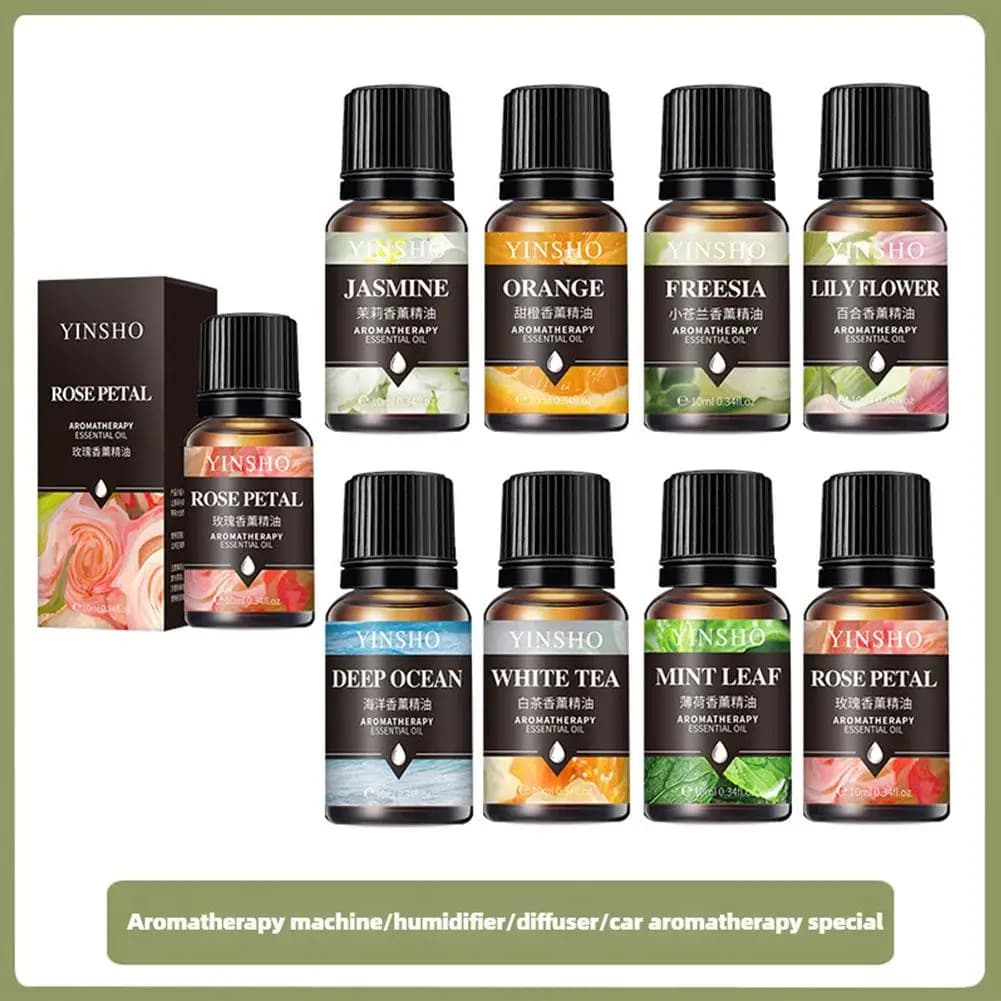 2025 NEW 10ml Essential Oils For Aroma Diffuser Humidifier Soluble House in Water Lavender Auto Deodorant Perfume Refill
