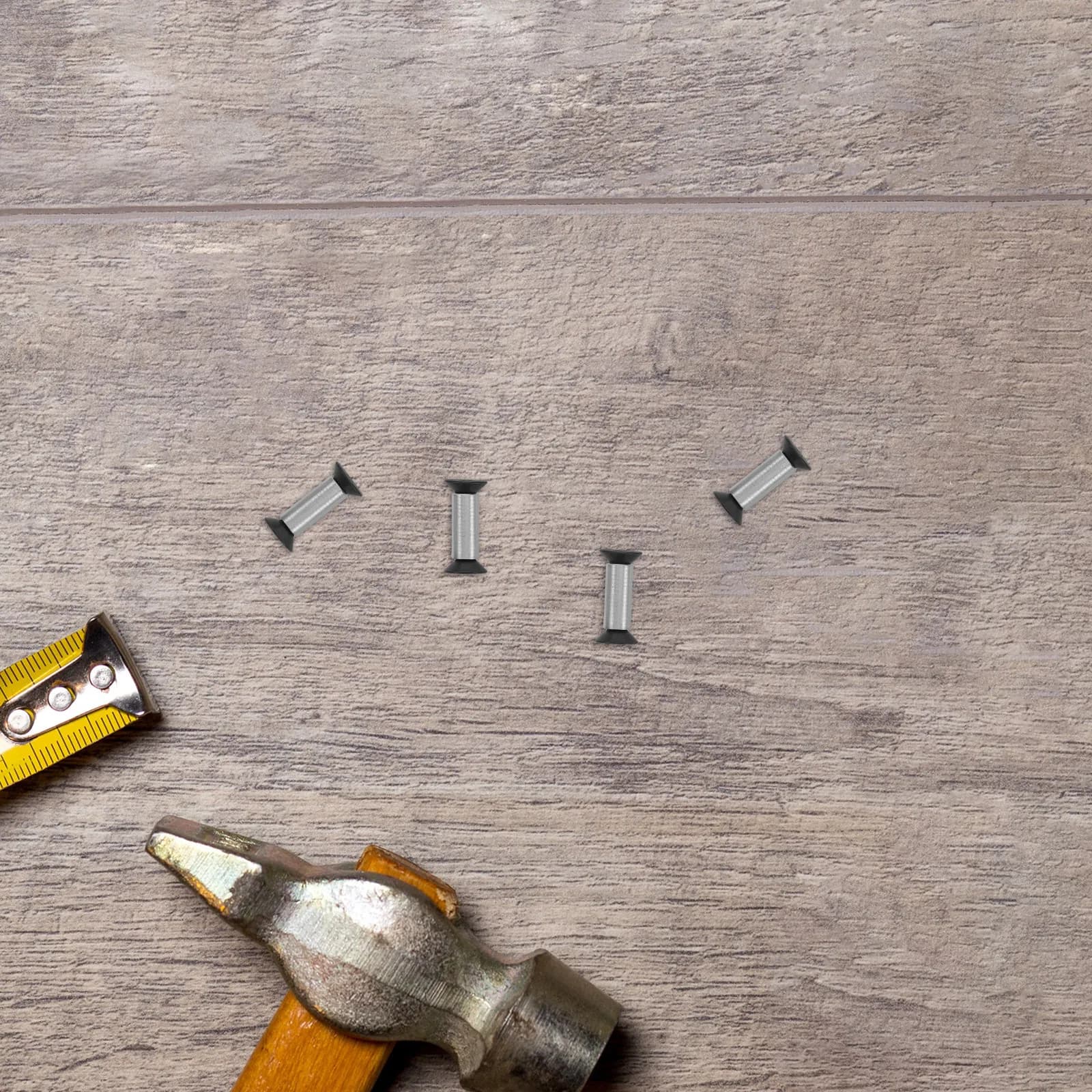 Set di 4 rivetti per manici di coltelli, kit di riparazione fai-da-te, viti di fissaggio in metallo solido per coltelli da chef