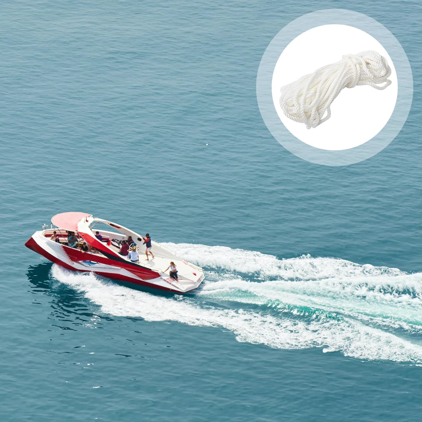 1 Roll Nylon Rope Grade Nylon Yacht Rope Heavy Duty Boat Dock Line Mooring Anchor Boat Accessories