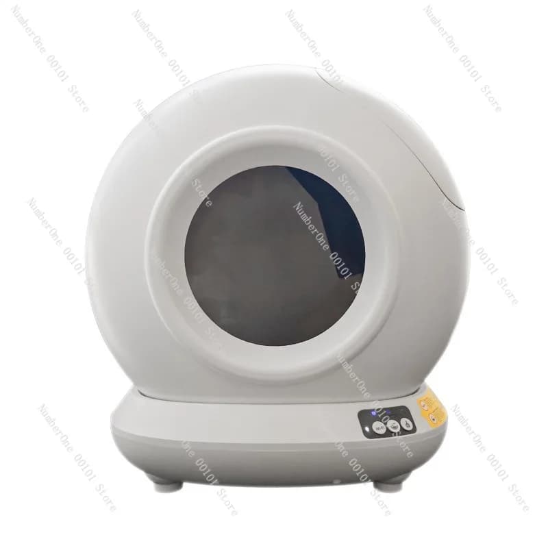 Lettiera Automatica Intelligente per Gatti, Extra Large, a Capsula, Chiusa, Anti-Schizzo, Toilette per Gatti Autopulente con Controllo Odori