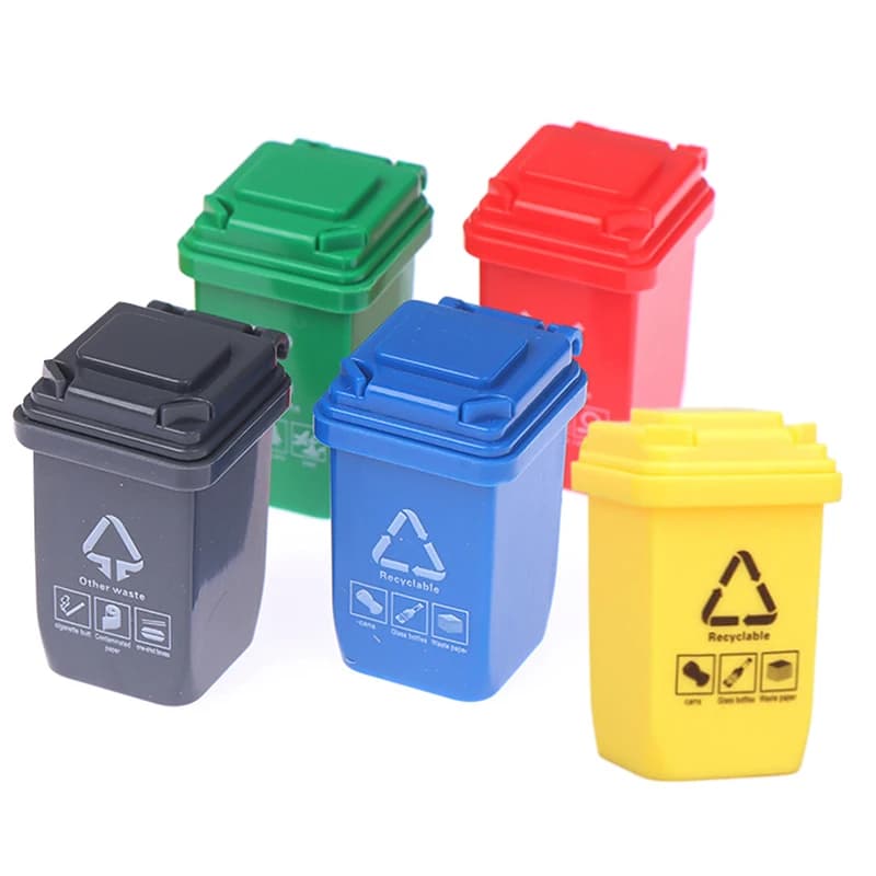 5 pz/set cestino in miniatura modello di accessori per mobili per casa delle bambole per la decorazione della casa delle bambole i bambini giocano