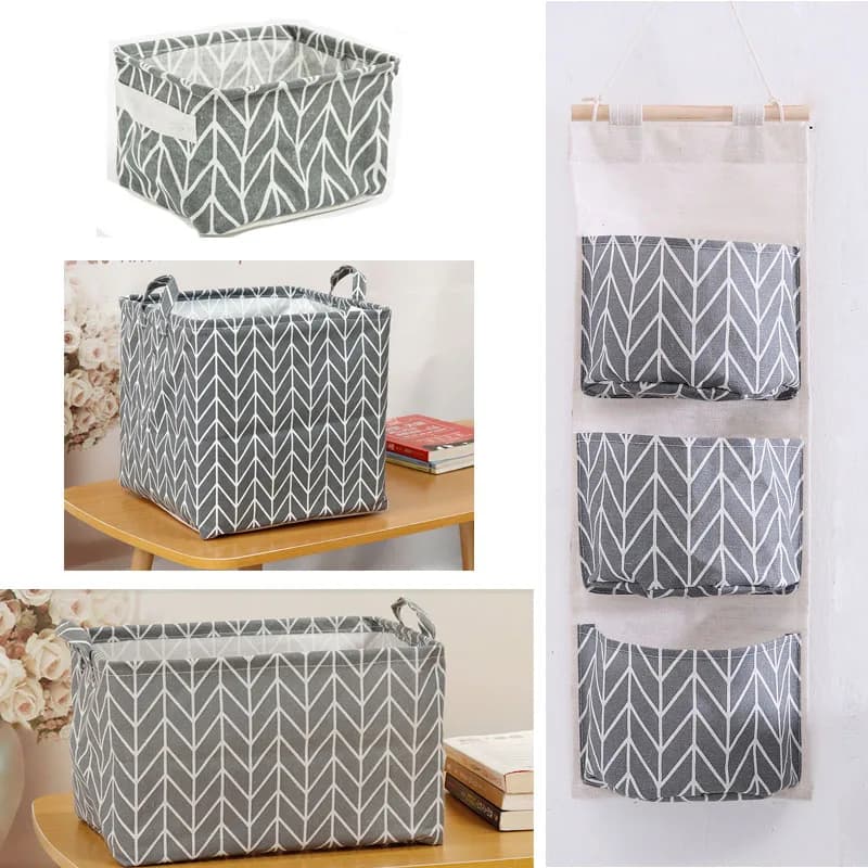 Storage basket linseed basket Dirty whiteware basket Toy holders box Storage box Wardrobe organizer Wall hanging basket Desk box