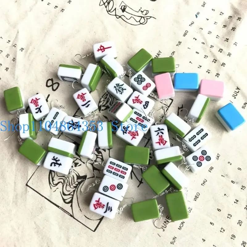 4Pieces DIY Silicone Small Mahjong Mold Hand-making Mold Dried Flower Resin Decorative DIY Hand Crafts Silicone Material