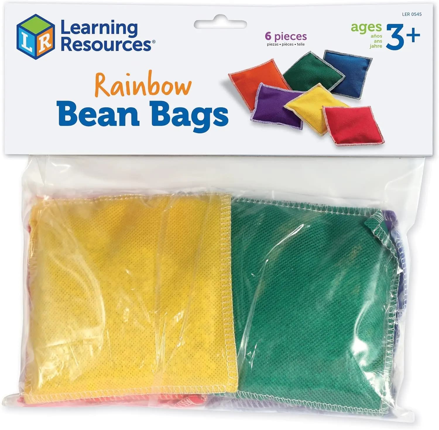 Set di 6 Sacchetti Arcobaleno per Bambini dai 3 Anni in Su, Giocattoli Educativi per Contare e Ordinare per Migliorare la Coordinazione Occhio-Mano