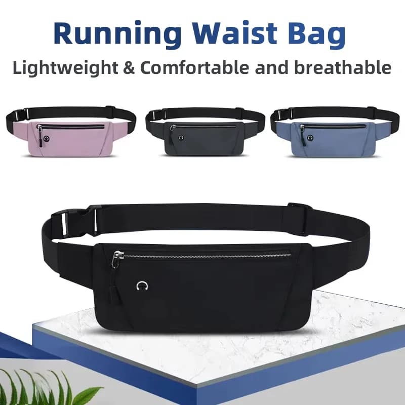 Marsupio Leggero da Corsa, Borsa Sportiva da Cintura, Porta Cellulare, Marsupio Unisex per Palestra, Borsa Sportiva con Cinturino Regolabile