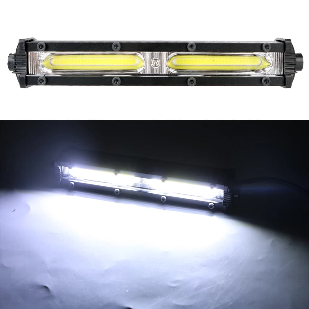 Faro LED super luminoso 12V Faretto 6500K Luce di striscia per auto LED Barra luminosa da lavoro per auto Camion Camion Rimorchio SUV