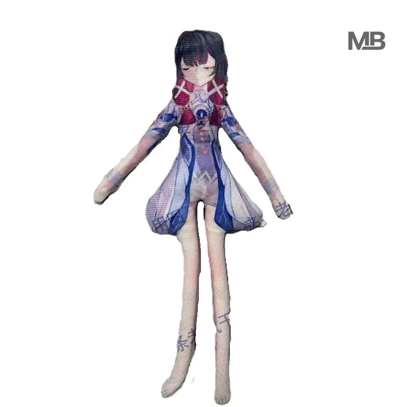 Genshin Impact Columbina Abstract Rat Plush Doll With Inner Wire Skeleton Poseable Anime Figure Flexible Soft Stuffed Toys Gift