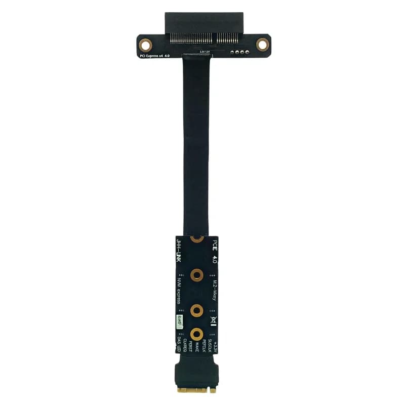 Cavo di prolunga PCIE 4.0 da M.2 a X4 Supporto scheda di rete Scheda di acquisizione USB M2 NVME M KEY Cavo piatto Convertitore adattatore SSD
