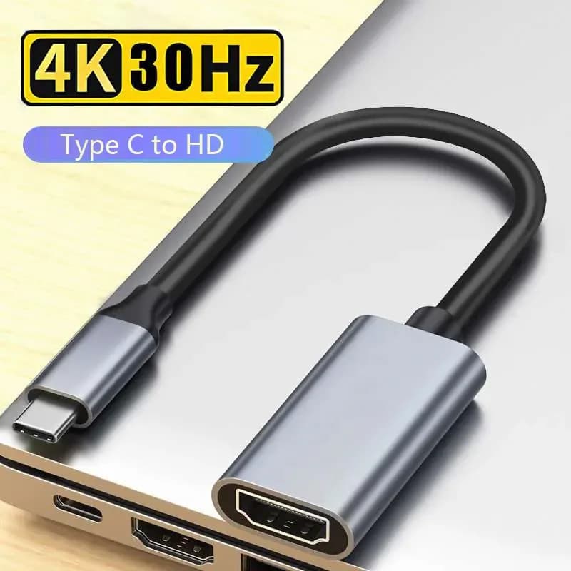 Convertor compatible with type C to HDMI Adapter HD 4K USB 3.1 HDTV for MacBook Chromebook Samsung Xiaomi