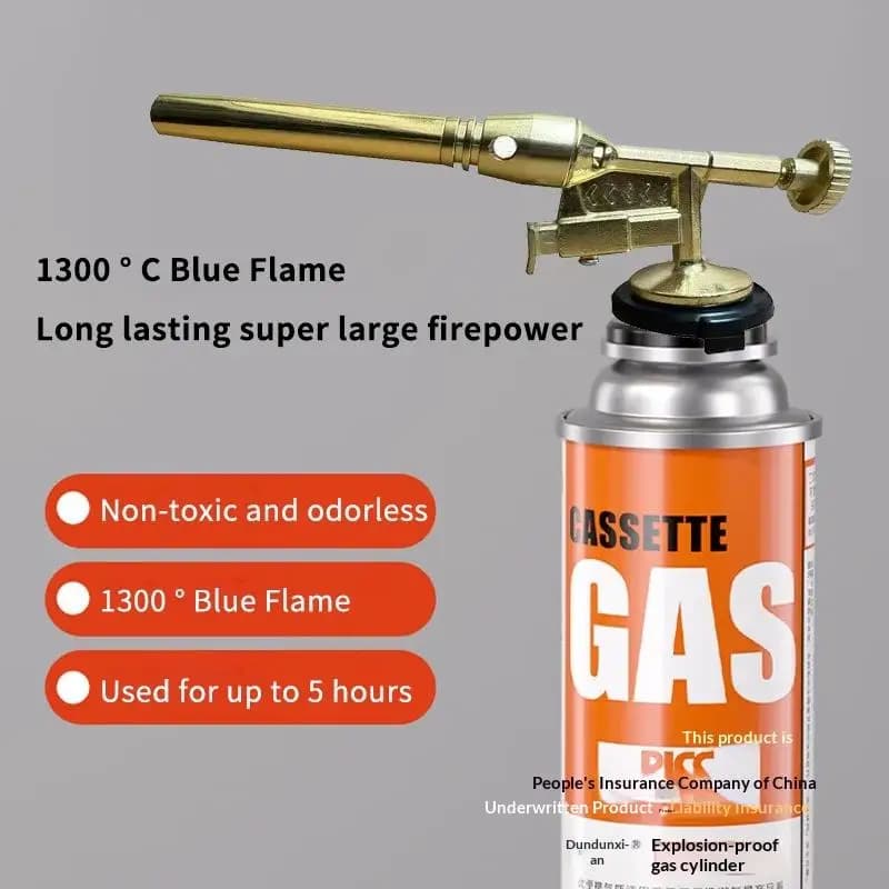 Outdoor Camping BBQ Kitchen Lighter Welding Equipment Flamethrower Portable Copper Welding Gas Torch Flame Butane Gas Burner