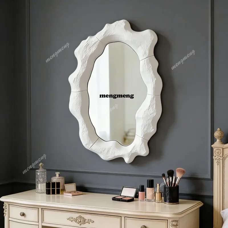 Nuovo specchio da bagno europeo di lusso, design creativo da parete, specchio decorativo per ingresso, camera da letto, trucco e toeletta.