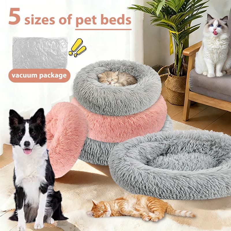 Nuovo Arrivo Letto per Animali Domestici Traspirante Primavera-Estate - Cuccia Rotonda Imbottita in Peluche per Gatti e Cani di Piccola Taglia, Letto per Sonno Profondo Quattro Stagioni
