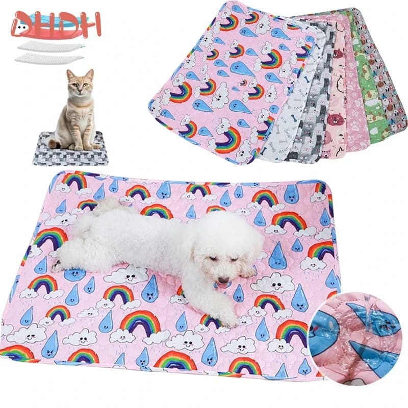 Tappetino per pipì per animali domestici lavabile Tappetino per pannolini per animali domestici Tappetini riutilizzabili per cani Letto per cani Urina Tappetino per addestramento per cani lavabile Copri tappetino per animali domestici Four Seasons