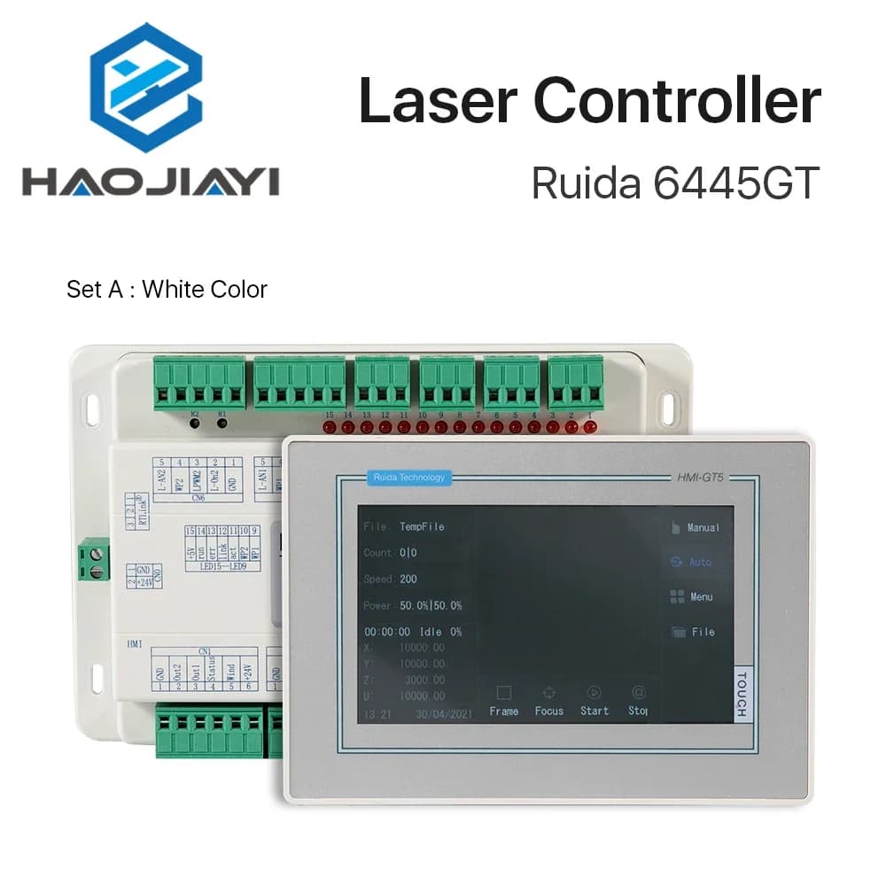 Ruida Controller 6445GT Touch Screen White/Black Color for Co2 Laser Engraving Cutting Machine Upgrade