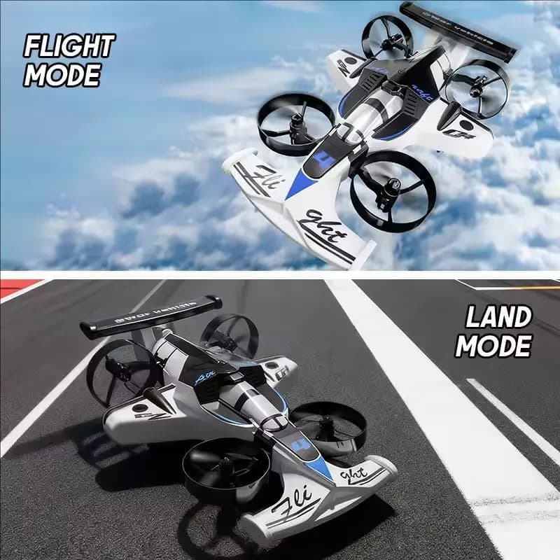 CZ04 Land-Air Dual-Use RC Quadcopter Drifting Toy Car 2 in 1 2.4G Aereo telecomandato Drone Modello 360 Rotazione Aerei Giocattoli