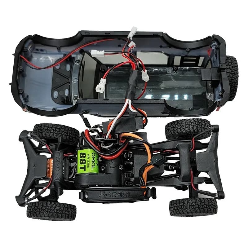 Barra luminosa a LED in plastica per tetto SCX30, faretto per auto RC Crawler 1/30, aggiornamento per SCX30 Bronco