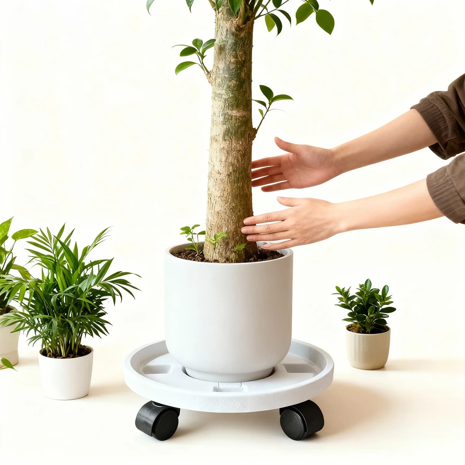 Removable Pot Tray With Universal Wheel Heavy-duty Potted Plant Moving Tool Pot Rack Indoor Outdoor Balcony Gardening Tool