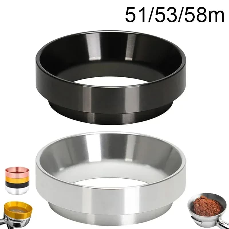 Commercial Kit for Barista: Tamper and Ring dispenser 58/53/51MM | Aluminium accessories for filter holder, Espresso coffee tools