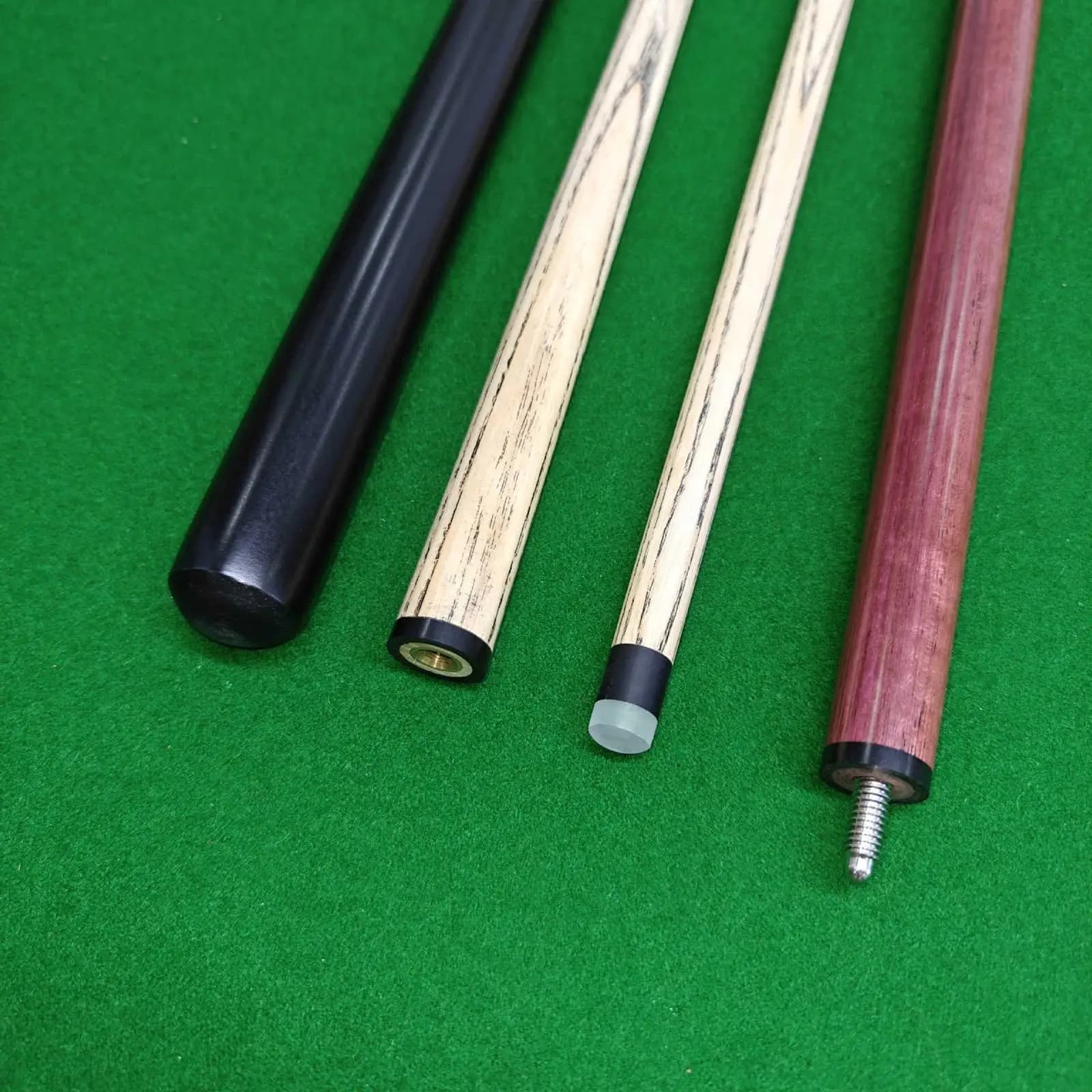 Stecca da Biliardo in Legno Duro con Design Divisibile e Impugnatura Nera per Giocatori di Biliardo, Attrezzatura per Principianti