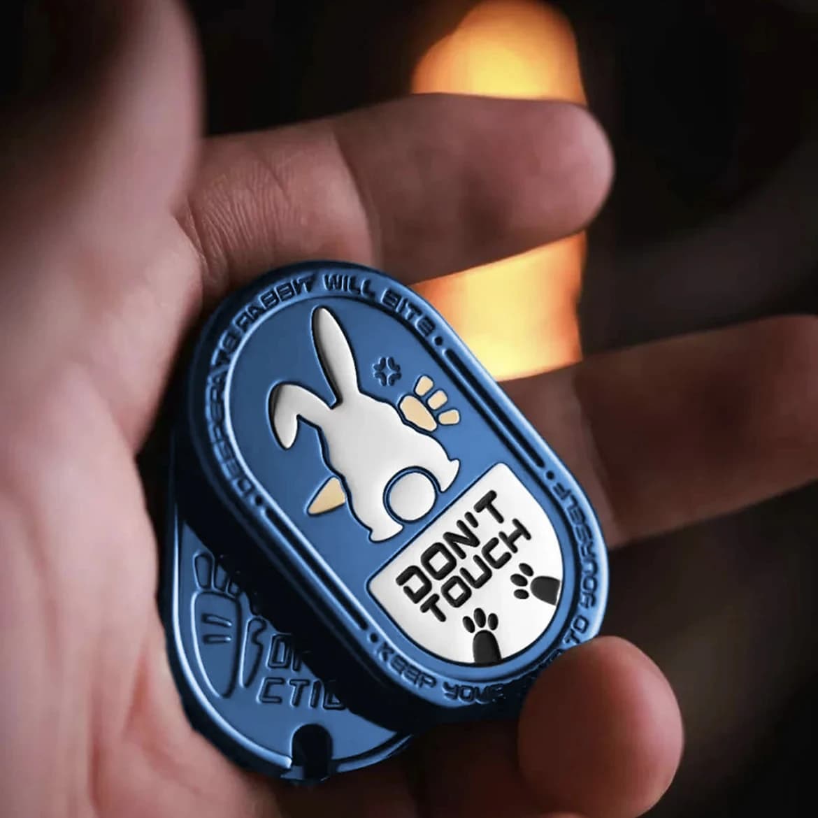 MOT Acciaio inossidabile Grumpy Rabbit EDC Giocattoli sensoriali agitati Antistress Fidget Spinner Slider Toys