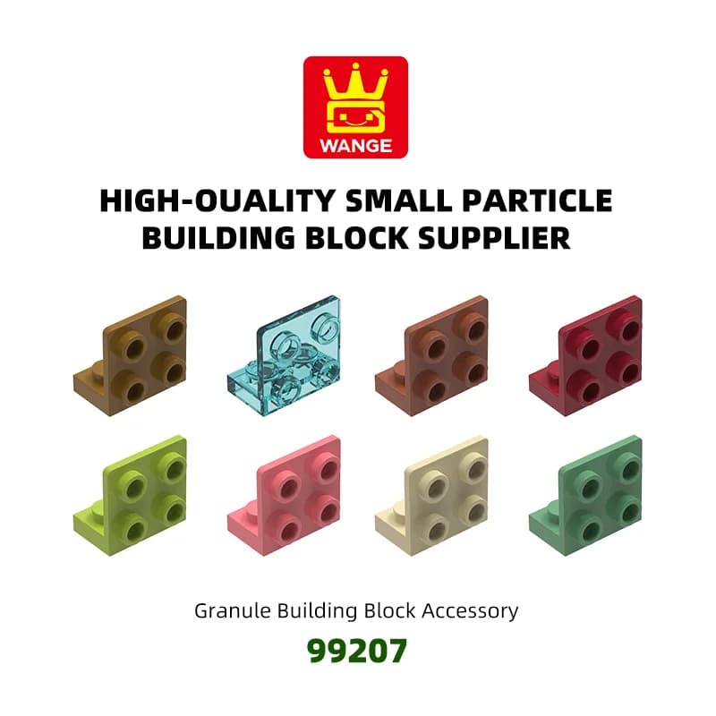 WANGE 116Pcs/Lot 99207 Two Sided Face 2×4 Block Moc Color Accessories Compatible With Brick DIY Children's Toy Assembly Gift Box