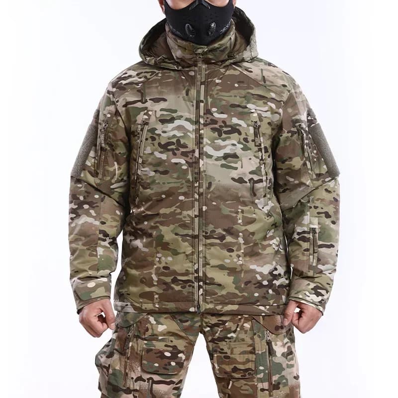 Giacca a vento da uomo spessa antivento impermeabile calda giacche con cappuccio campeggio escursionismo caccia abbigliamento MIG 4.0 giacca tattica invernale