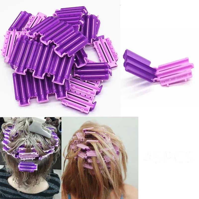 10 pz Clip di Capelli Onda Perm Rod Bar Bigodino di Mais FAI DA TE Soffici Morsetti Rulli Soffici Radici Dei Capelli Permanente Styler Formers flexi