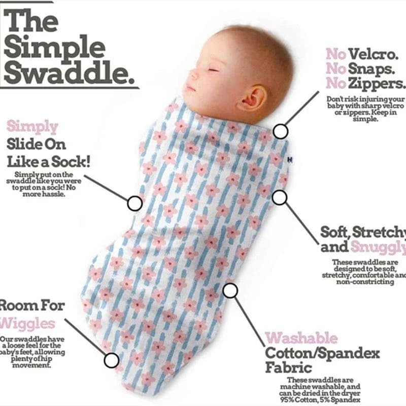 J15U 3 Pz/set Neonato Swaddle Sleepsack Stampa Cotone Sacco A Bambino Infantile Morbido Asciugamano Avvolgente Coperta