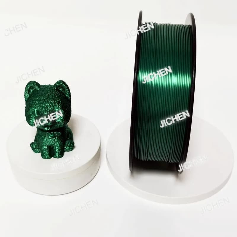 3D Printing Filaments Green Natalizio PLA Silk, Consumption Material 1.75mm for 3D Printers