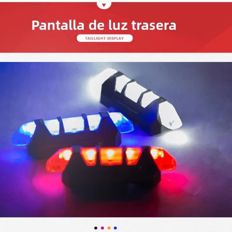 OFFBONDAGE Bike Lights Set Bicycle Front Light Rear Light MTB Bike Headlight Taillight Night Riding Safety Warning Lamp Cycling