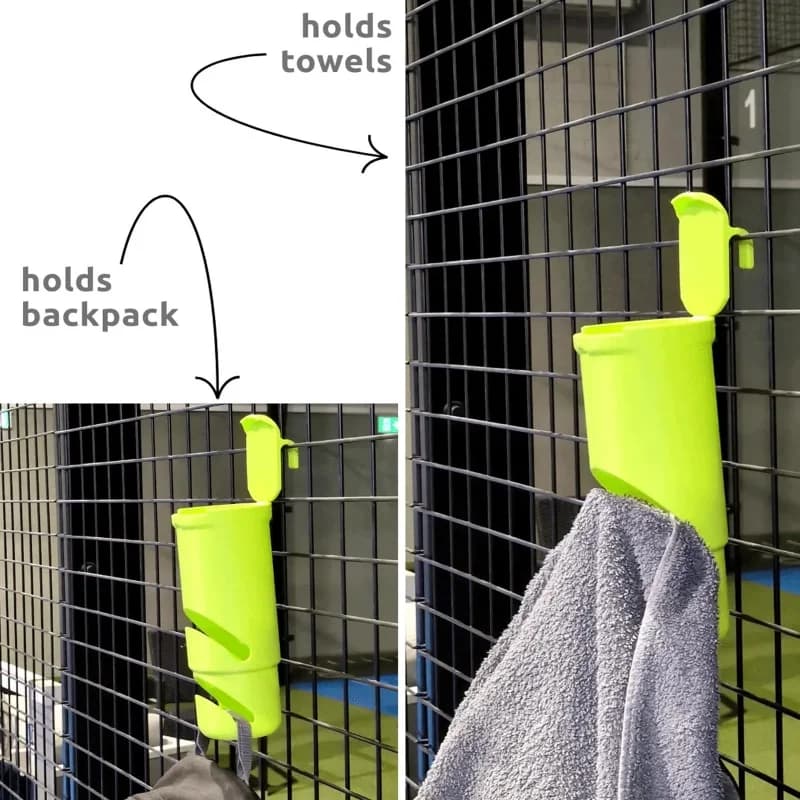 Borsa Porta Rete da Tennis Elastica Impermeabile Organizer per Palline Sportive Asciugamani Bevande Portatile per Accessori e Attrezzatura