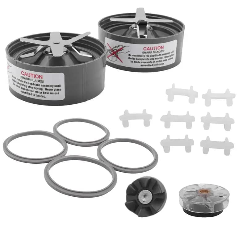 Accessori di ricambio per lame del frullatore ABGH, inclusi guarnizione per lama estrattore, cuscinetto antiurto e ingranaggio per frullatore Nutribullet 600W 900W