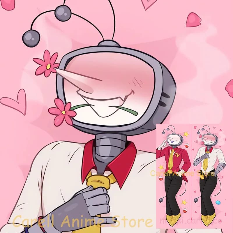 Federa per Cuscino Dakimakura Mr Ant Tenna Deltarune Anime con Stampa Fronte-Retro a Grandezza Naturale