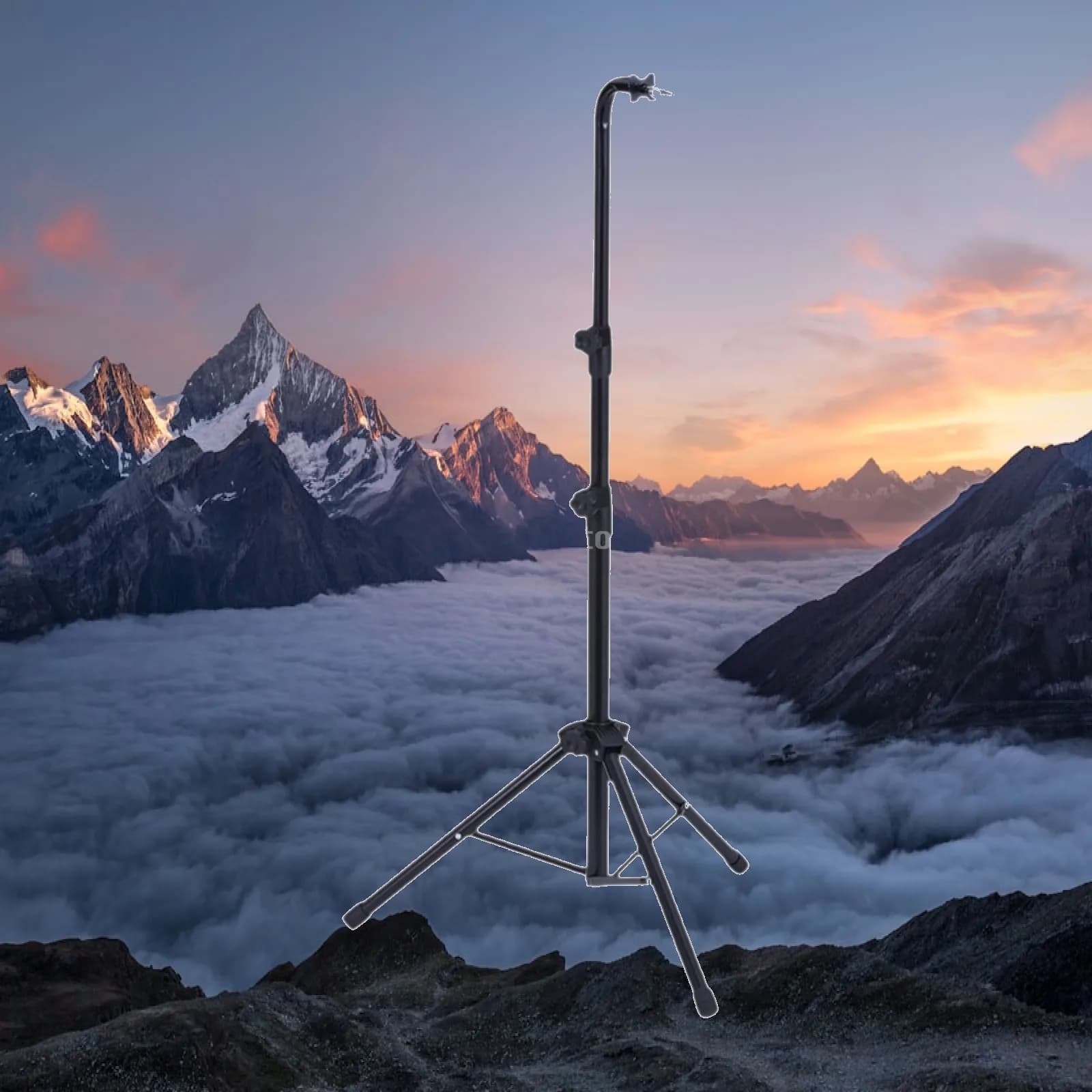 Metal Tripod Wind Chime Stand Non Slip Adjustable Holder for 25 Note 36 Note Musical Instruments