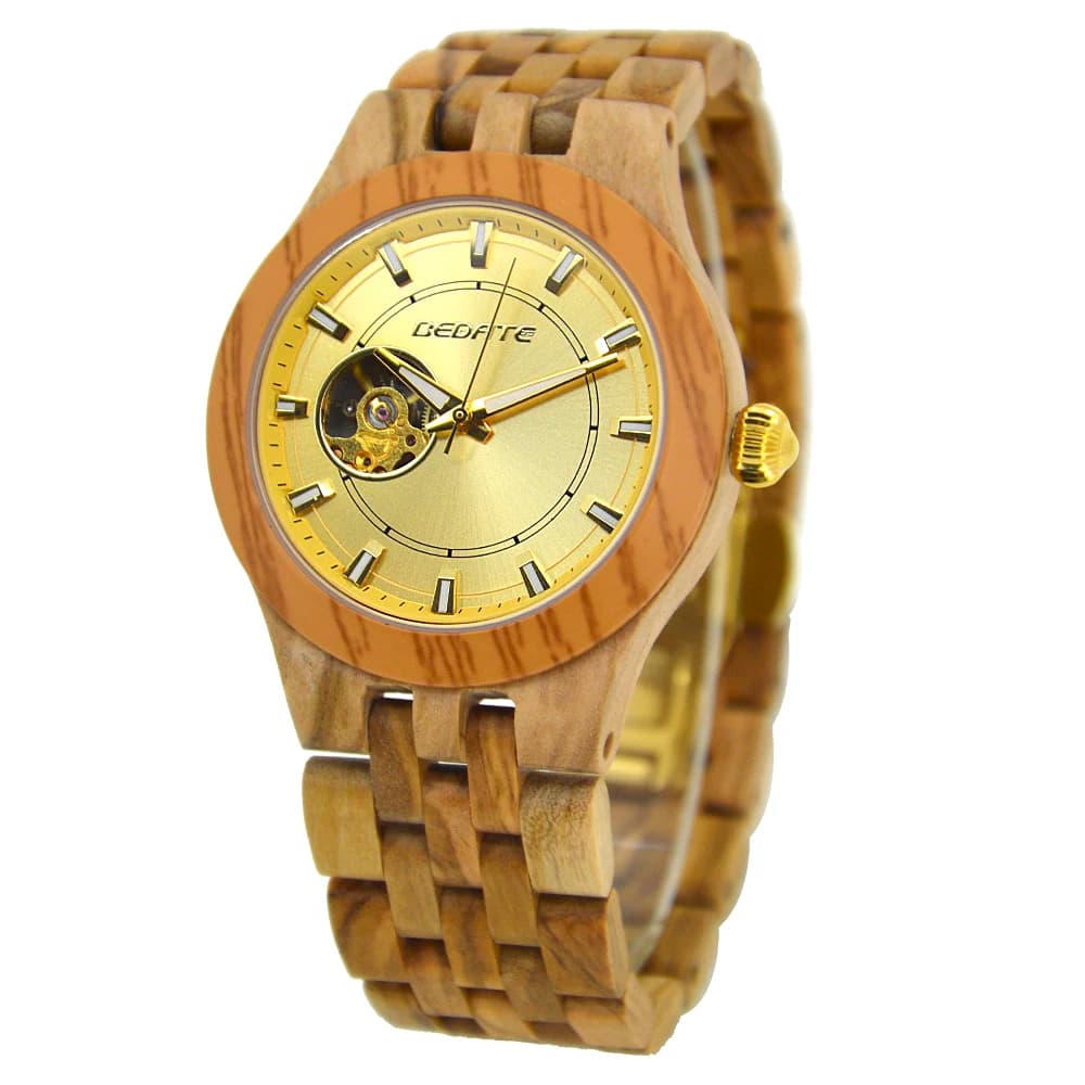 Orologio in Legno Naturale per Uomo, Regalo Ecologico, Segnatempo Maschile