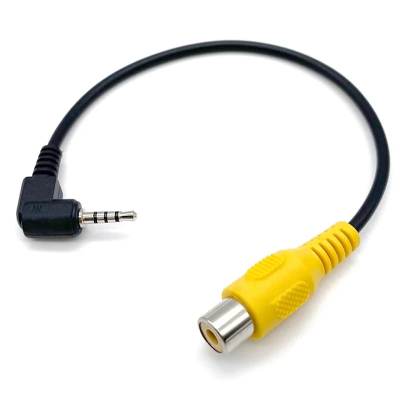 1/2/5PCS RCA To 2.5mm AV Converter Cable Car Rear View Reverse Parking Camera Car Navigation Video GPS Camera Conversion Cable