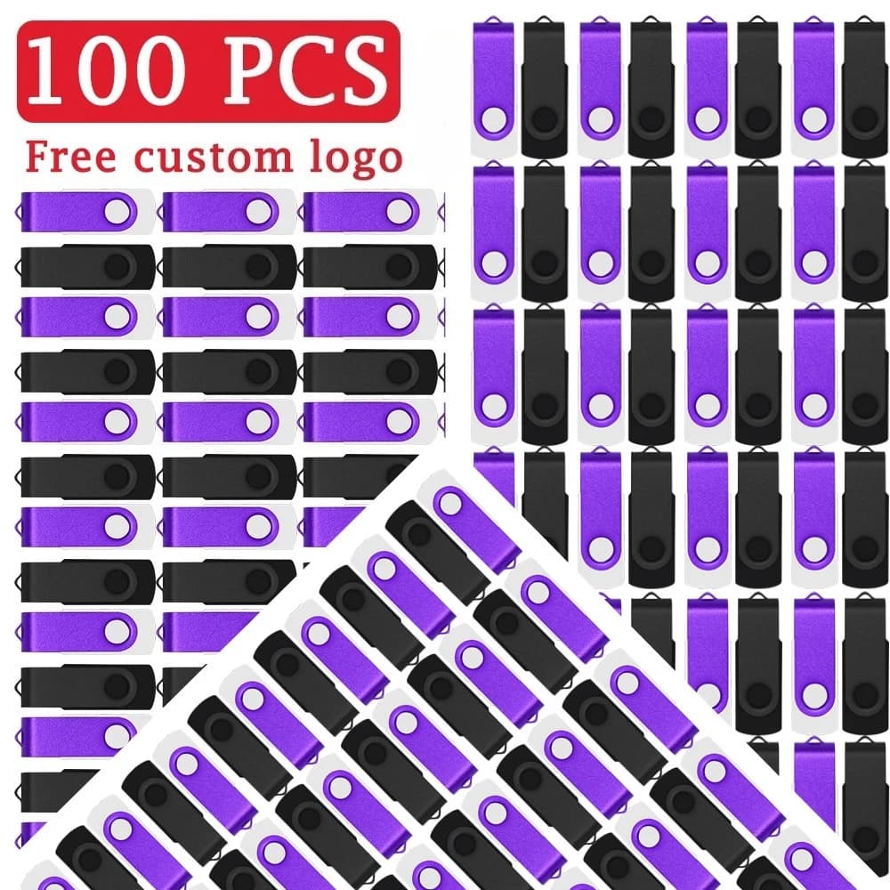 100 pezzi USB 2.0 con logo personalizzato gratuito, chiavetta USB, memoria flash da 4GB 8GB 16GB 32GB 64GB, pendrive, flash drive, pen drive.