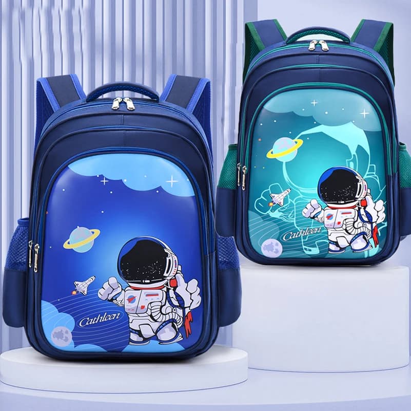 Zaino per bambini per la scuola materna primaria Zaino per bambini Cute Star Astronaut Boy Borsa da scuola per bambini Zaino per neonato impermeabile per studenti