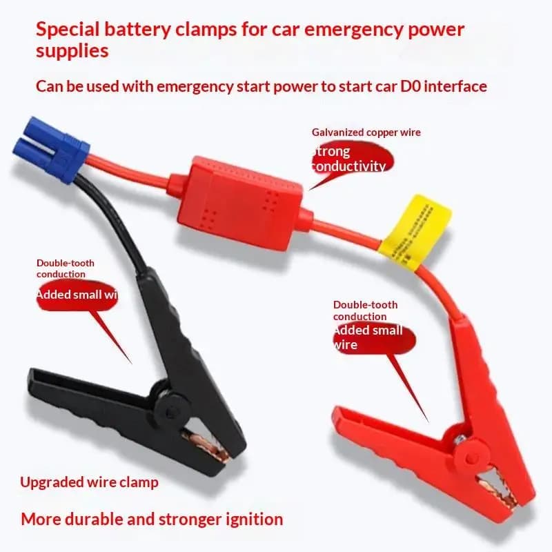 Jump Starter Alligator Clips with EC5 Plug Universal Heavy Duty Battery Jump Cable Clamps for Auto Repair