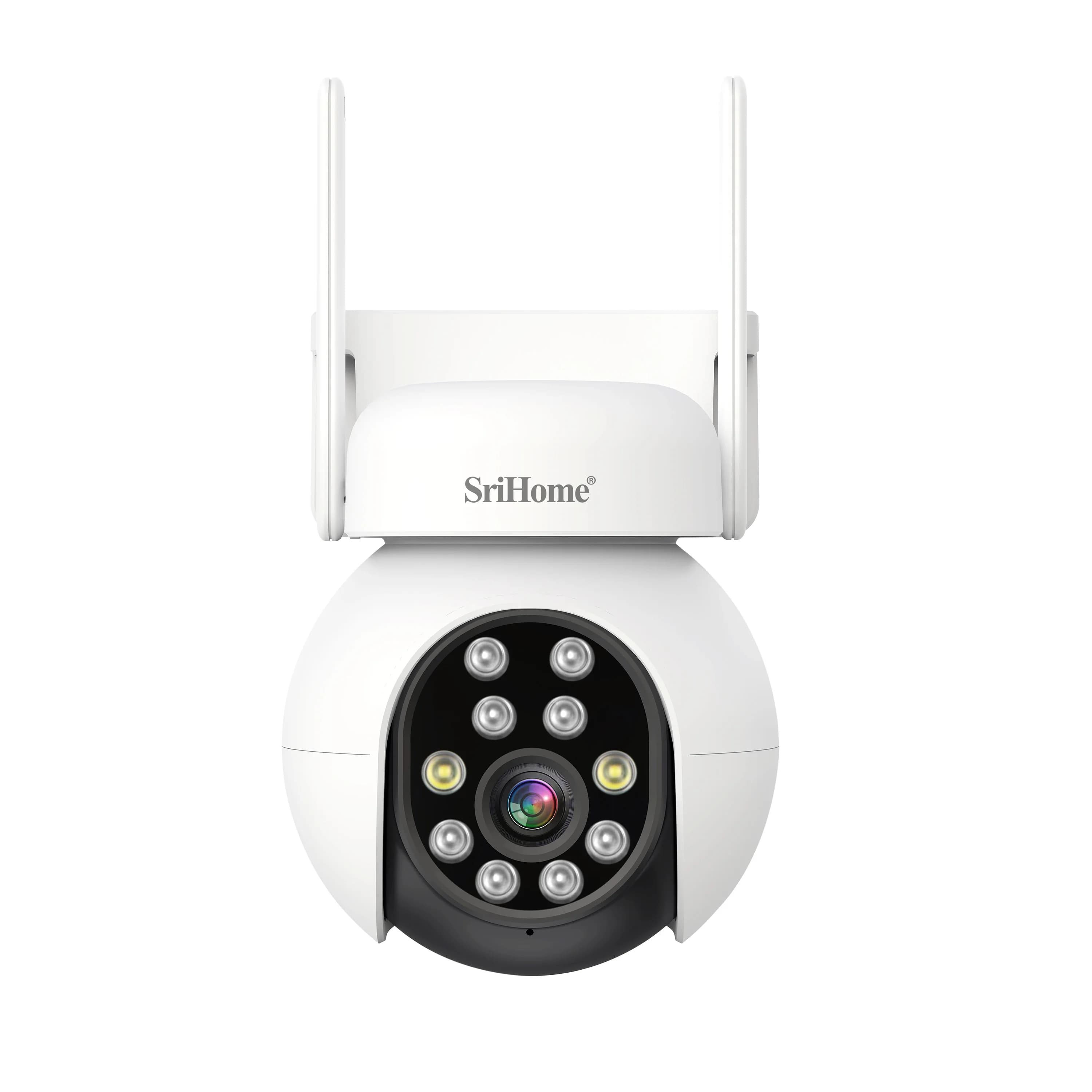 Srihome 5MP 1944P Telecamera dome IP PTZ wireless a colori AI Rilevazione umanoide Sicurezza domestica CCTV Citofono Baby Monitor