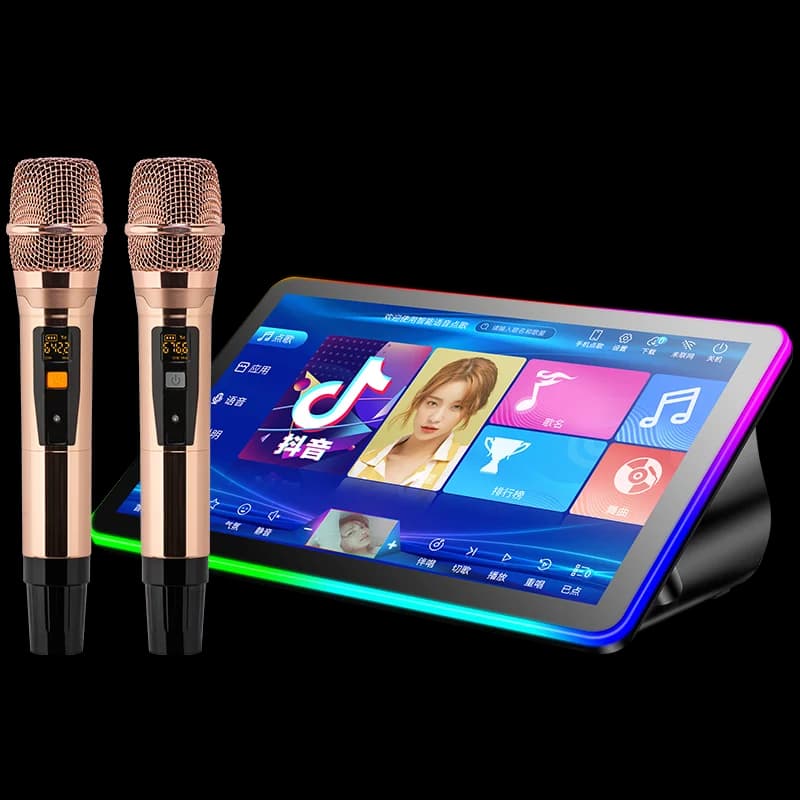 ZJZ Mini KTV Machine Nuovo stile Touch Player con cabina karaoke insonorizzata OEM WIFI e vetro temperato per Arcade Mall Street Use