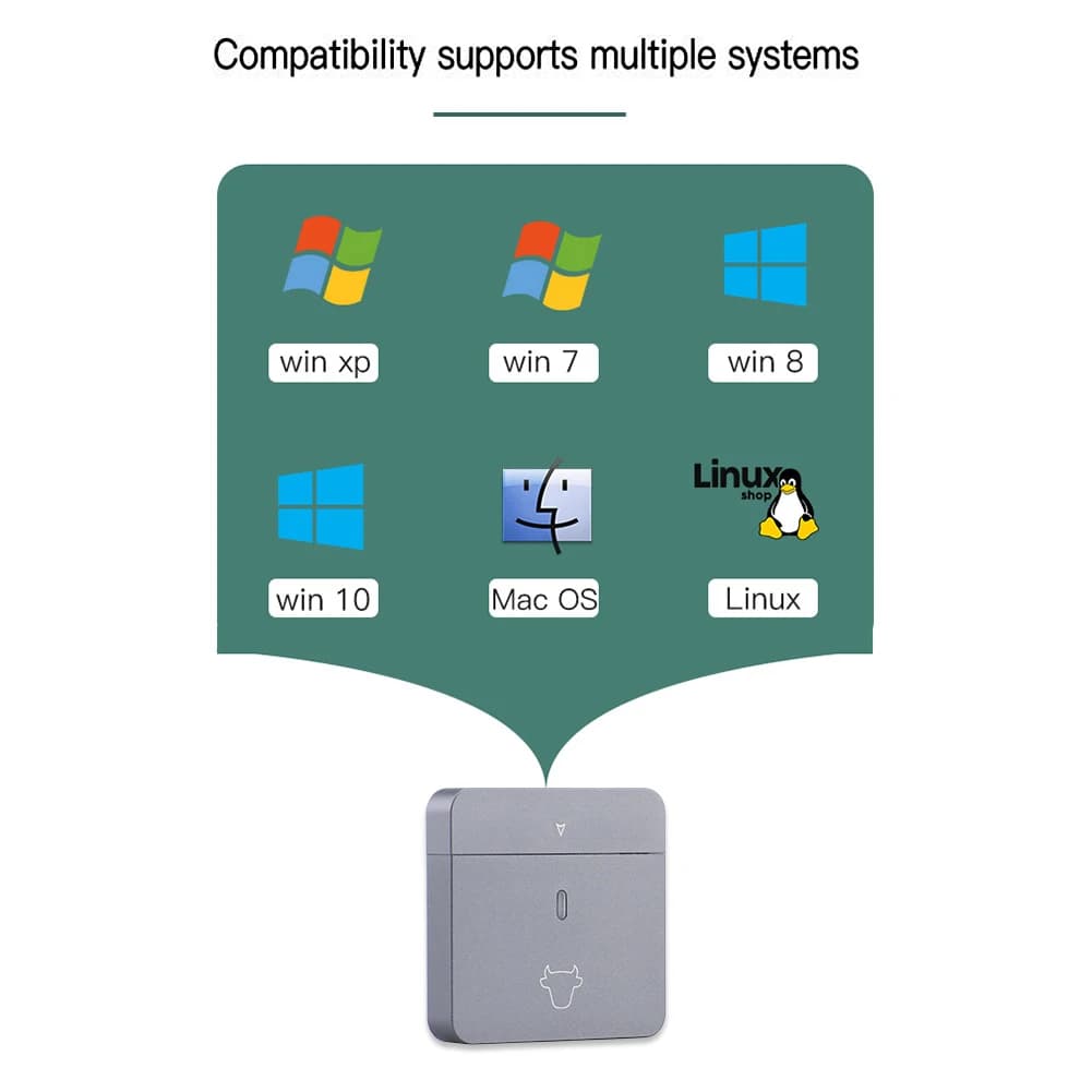 Case per SSD M.2 NVMe 2230, custodia esterna in lega di alluminio plug and play per SSD M2 2230 con chiave M.